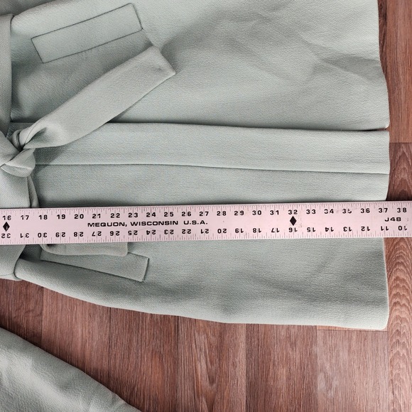 J. Crew Mint Green Trench Coat - Picture 8 of 13